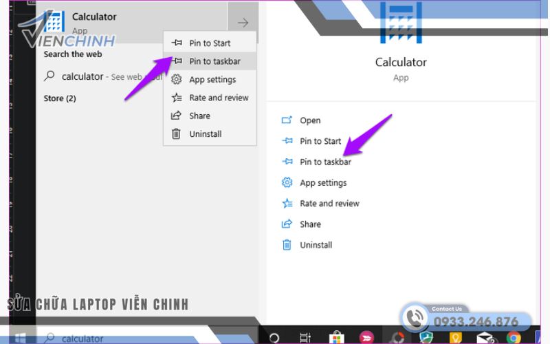 Mở lại Calculator bằng Start hoặc chạy trực tiếp