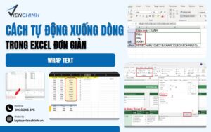 Cách Tự Động Xuống Dòng Trong Excel