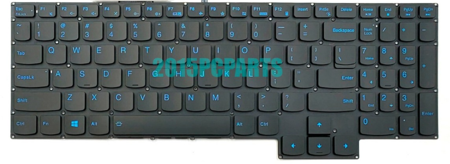 Mặt trước bàn phím laptop Lenovo Legion 5 15ARH05, 15ACH05, 15ITH05, Gaming 3 15ARH05 Đèn LED Xanh