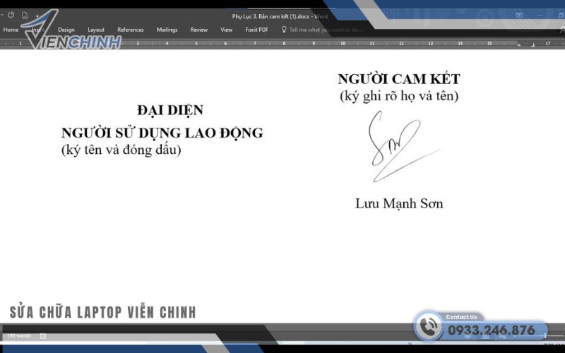 Cách Tạo Khung Chữ Ký Chuyên Nghiệp Trong Word