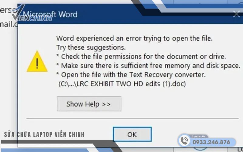 Các Lỗi Thường Gặp Khi Khôi Phục File