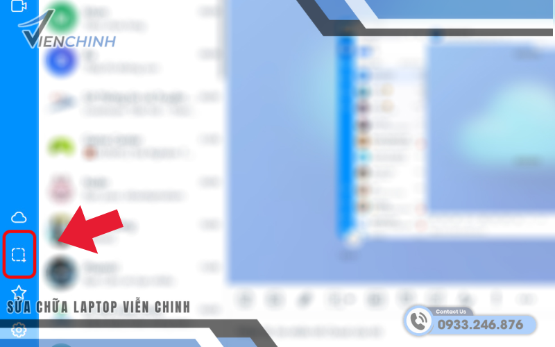 Nhấn vào biểu tượng “Chụp màn hình”