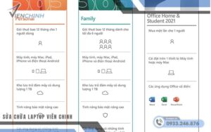 Gói Office 365 Cá Nhân (Personal), Gia Đình (Home)