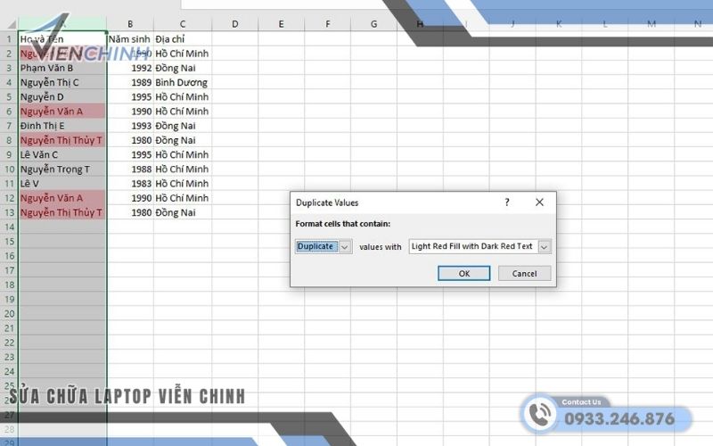 Hàm Lọc Dữ Liệu Trùng Nhau Trong Excel Là Gì?