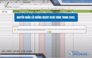 Nguyên Nhân Lỗi Không Insert Được Dòng Trong Excel
