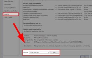 Vô hiệu hóa Add-ins hoặc macro xung đột