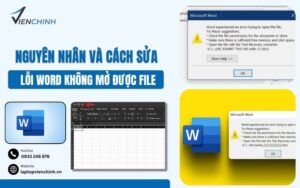 Nguyên Nhân Và Cách Sửa Lỗi Word Không Mở Được File