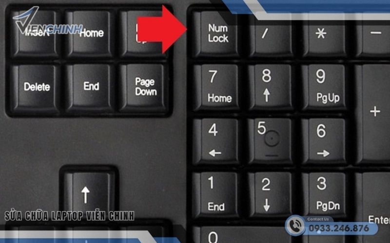 Bật Phím NumLock (Num Lk)