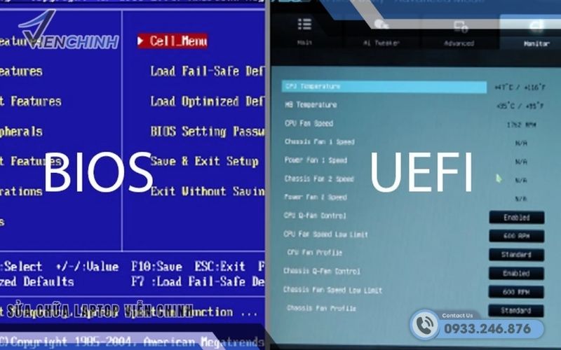 Kiểm tra cài đặt phím trong BIOS/UEFI