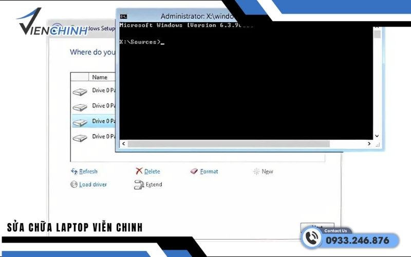 The selected disk has an MBR partition table là lỗi gì?