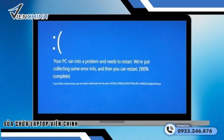 Khắc Phục Lỗi Your Device Ran Into A Problem And Needs To Restart