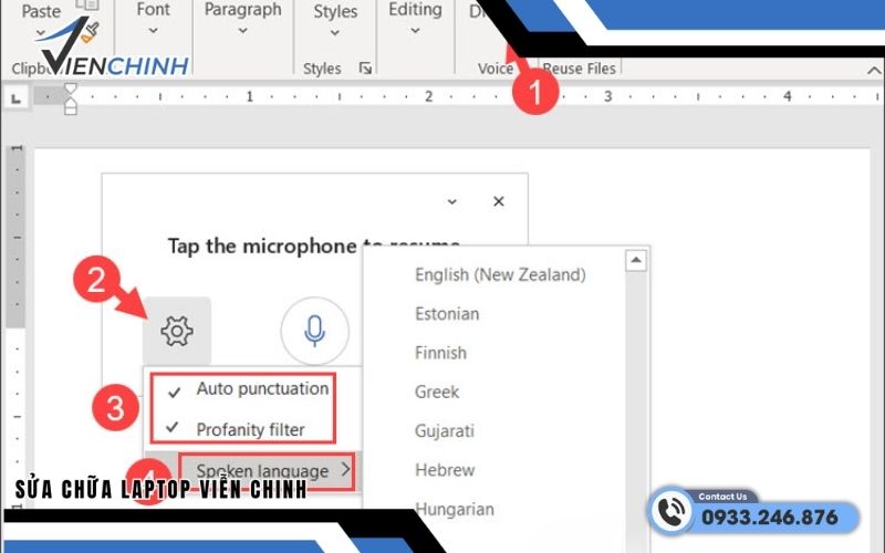 Cách nhập văn bản bằng giọng nói trong Microsoft Word