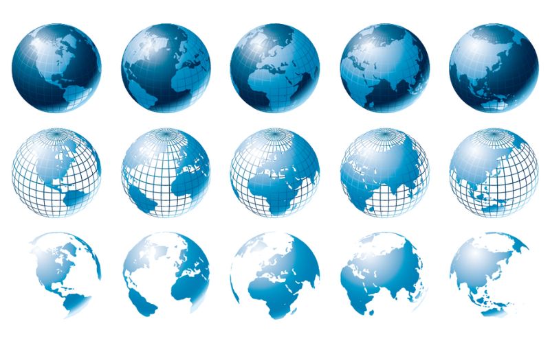 Logo Quả Địa Cầu Vector