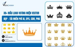 30+ Mẫu Logo Vương Miện Vector Đẹp – Tải Miễn Phí AI, EPS, CDR, PNG