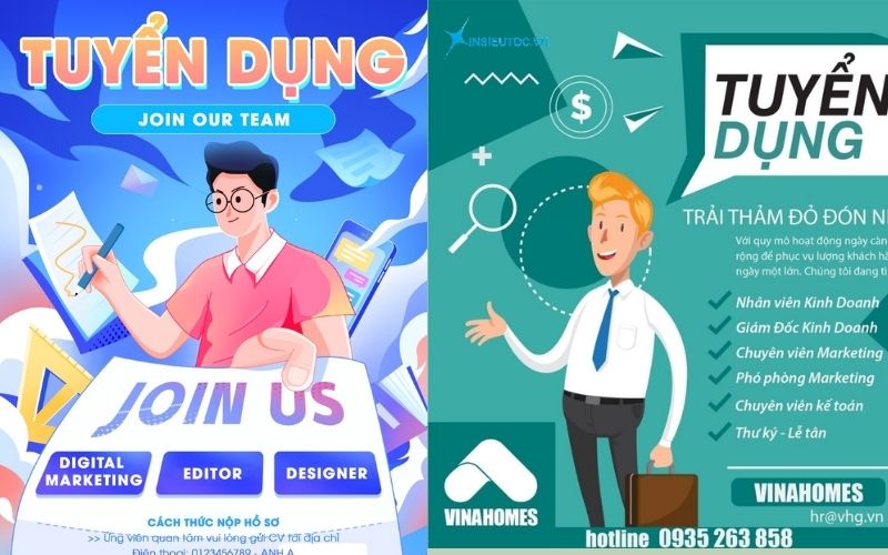 Mẫu Tờ Rơi Tuyển Dụng Đẹp Nhất