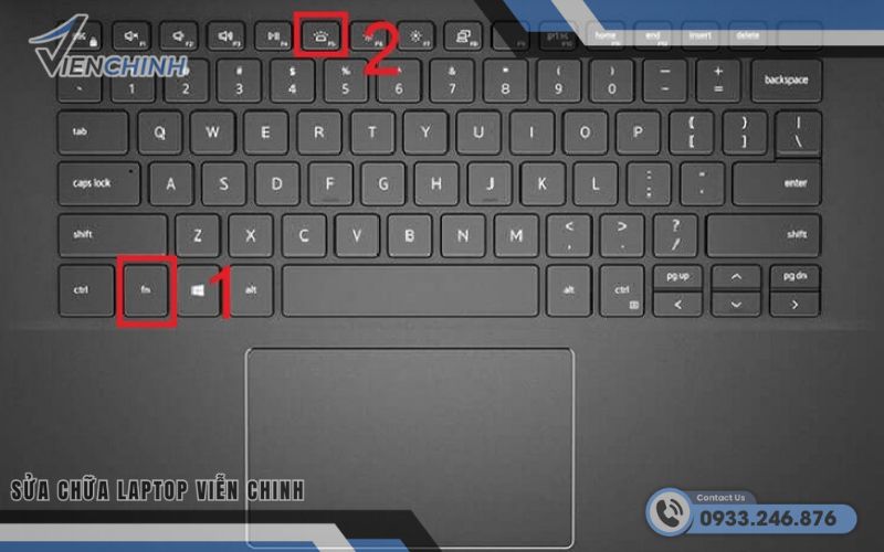 Cách bật sáng bàn phím laptop Dell bằng phím tắt